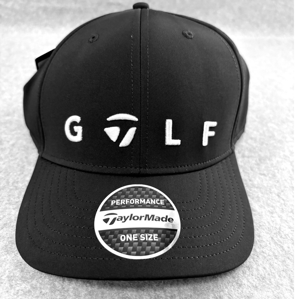TaylorMade Mens Performance Golf Hat Navy Blue Snapback Cap One Size NEW